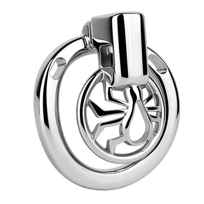 Night Silver Web Hunter Chastity Cage