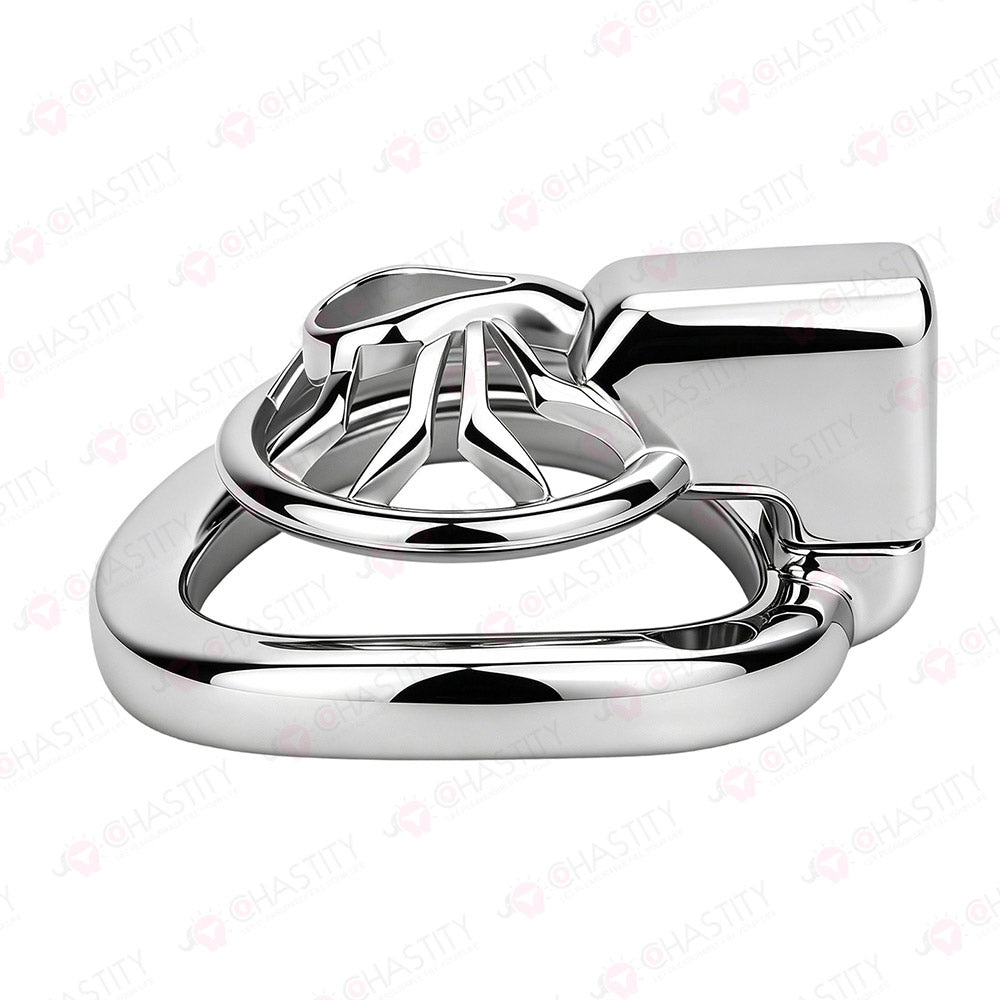 Night Silver Web Hunter Chastity Cage