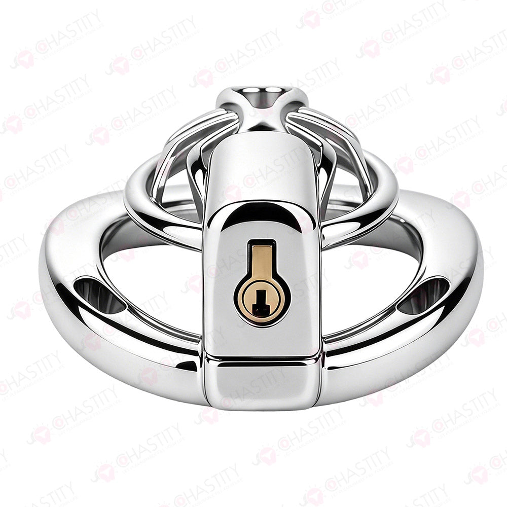 Night Silver Web Hunter Chastity Cage