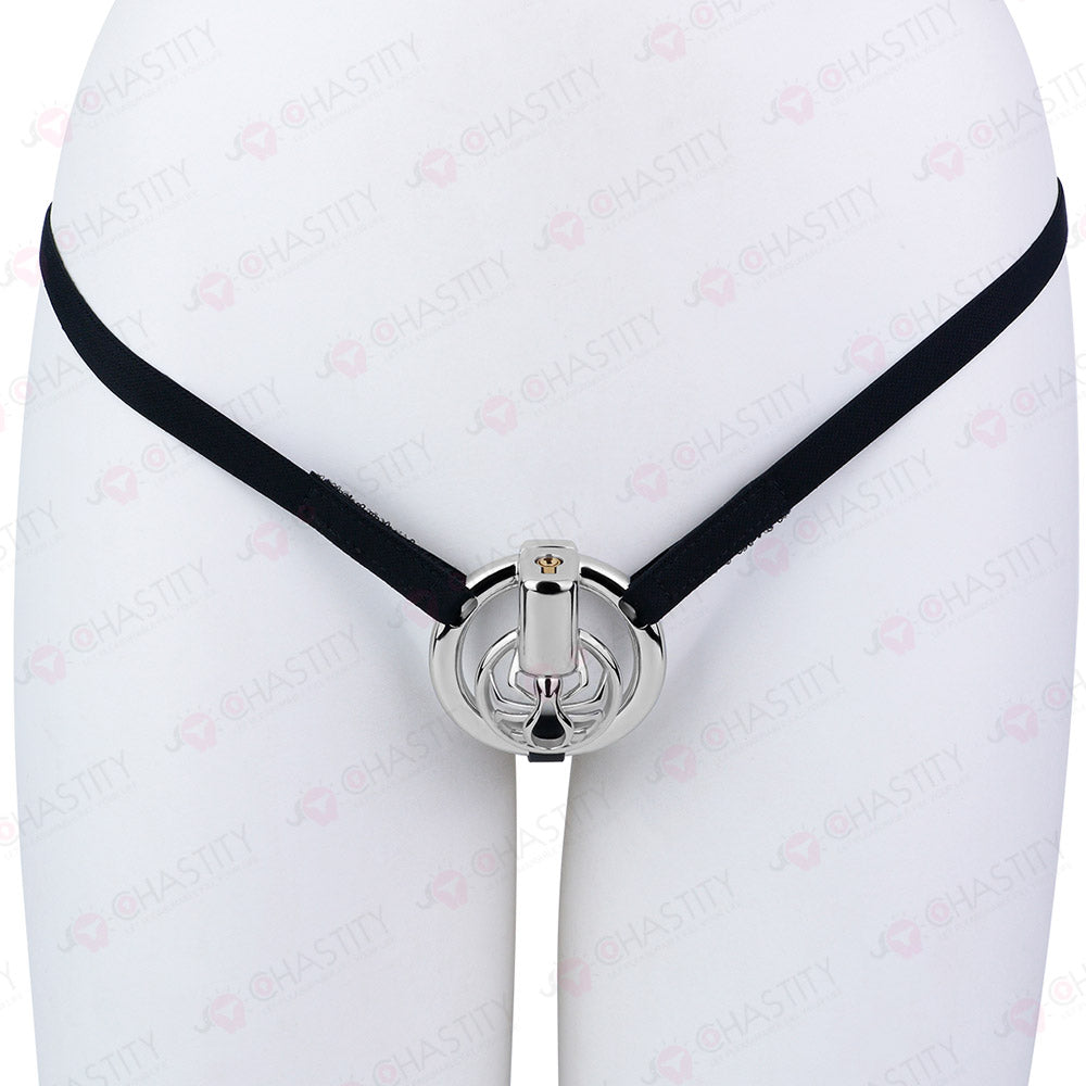 Night Silver Web Hunter Chastity Cage
