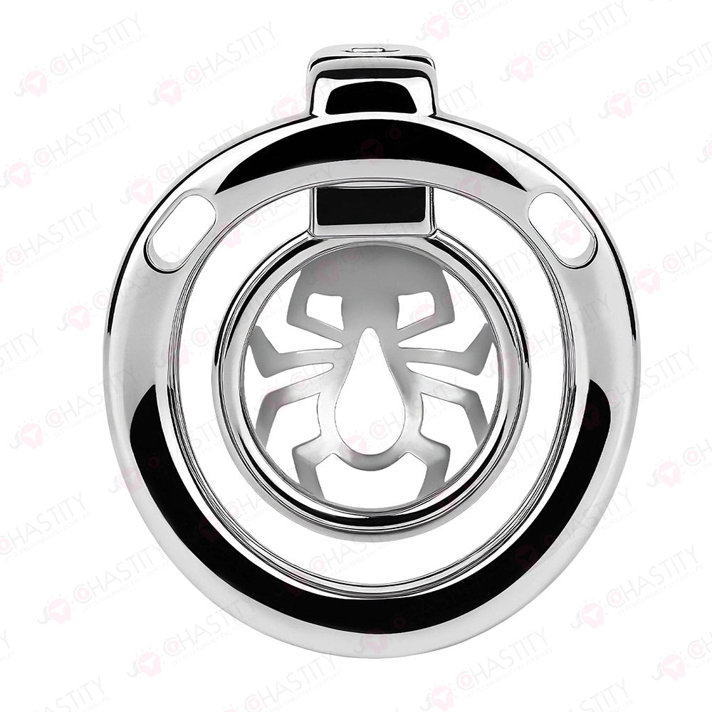 Night Silver Web Hunter Chastity Cage