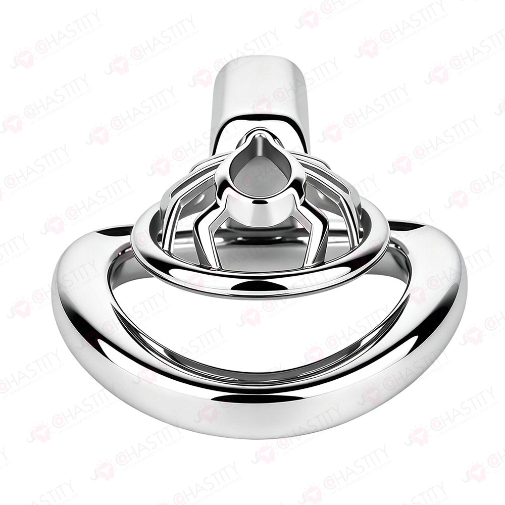 Night Silver Web Hunter Chastity Cage