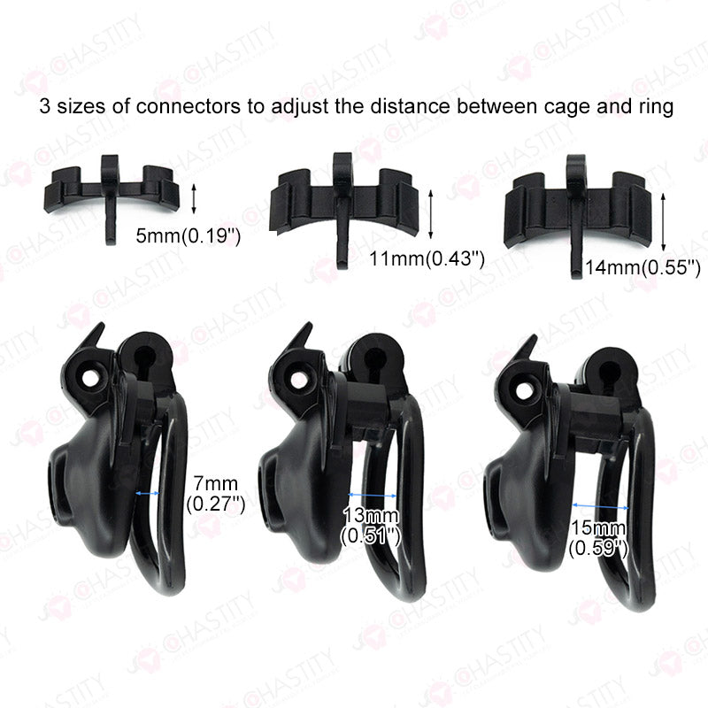 No Escape Chastity Cage (Double Lock)