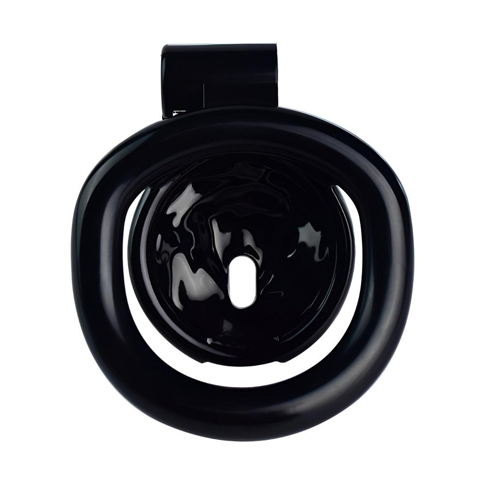 Black Rose Clit Chastity Cage with 4 Penis Rings