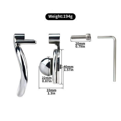 Micro Inverted Chastity Cage with Metal Ball