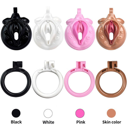 Realistic Pussy Chastity Cage For Sissy