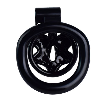 Black Butterfly Clit Chastity Cage with 4 Penis Rings