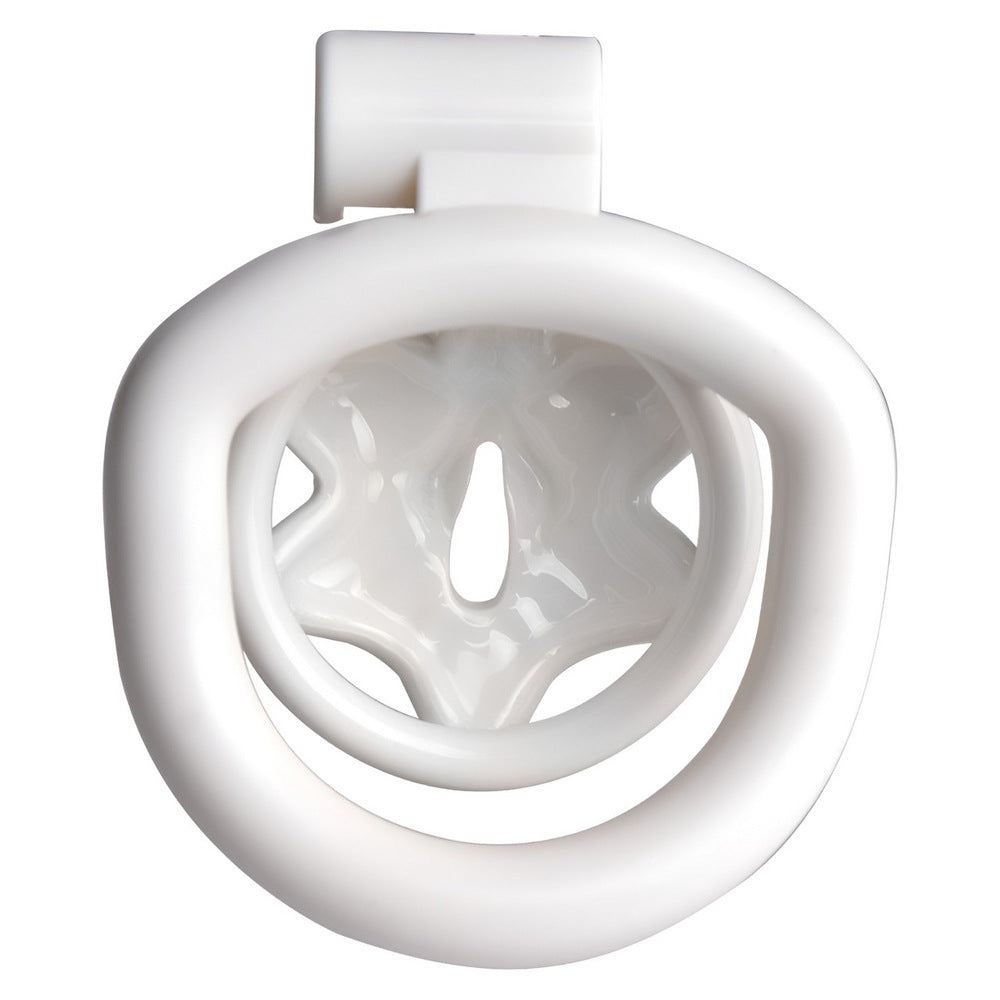 White Butterfly Clit Chastity Cage with 4 Penis Rings