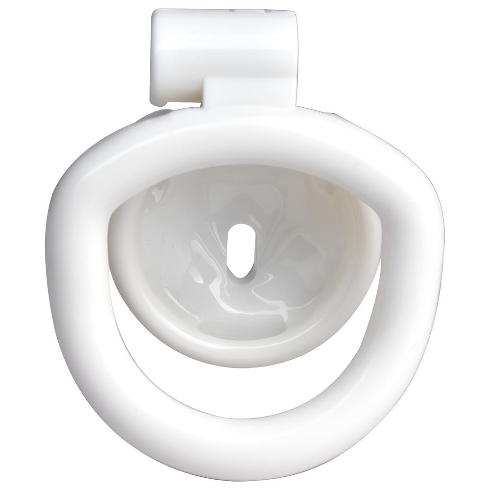 White Rose Clit Chastity Cage with 4 Penis Rings