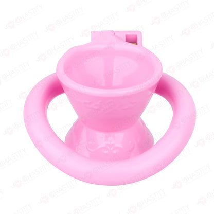 Opening Hourglass-Shaped Chastity Cup