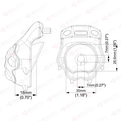 Pet Paw Discreet Chastity Cage