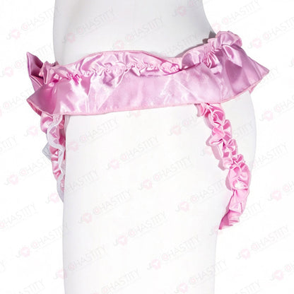 Pink Sissy Panties For Chastity Cage