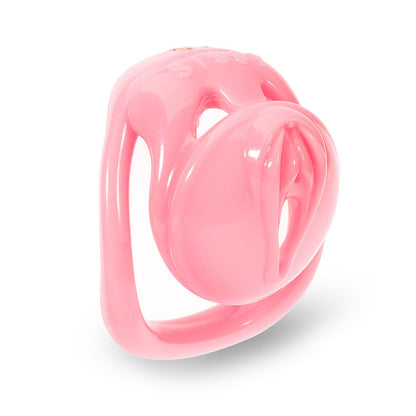 Pink Vulva Chastity Cage (Small Concealed Lock)