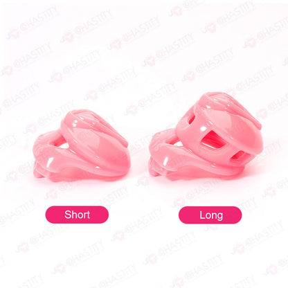 Pink Vulva Chastity Cage (Small Concealed Lock)