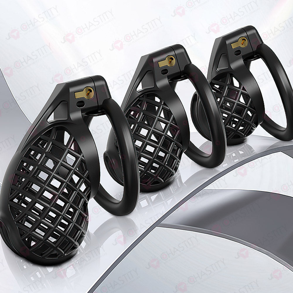 Plastic Spiderweb Cage For Chastity Twinks