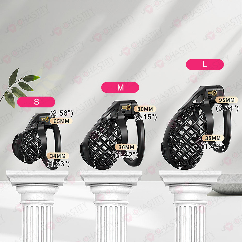 Plastic Spiderweb Cage For Chastity Twinks