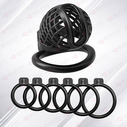 Plastic Spiderweb Cage For Chastity Twinks
