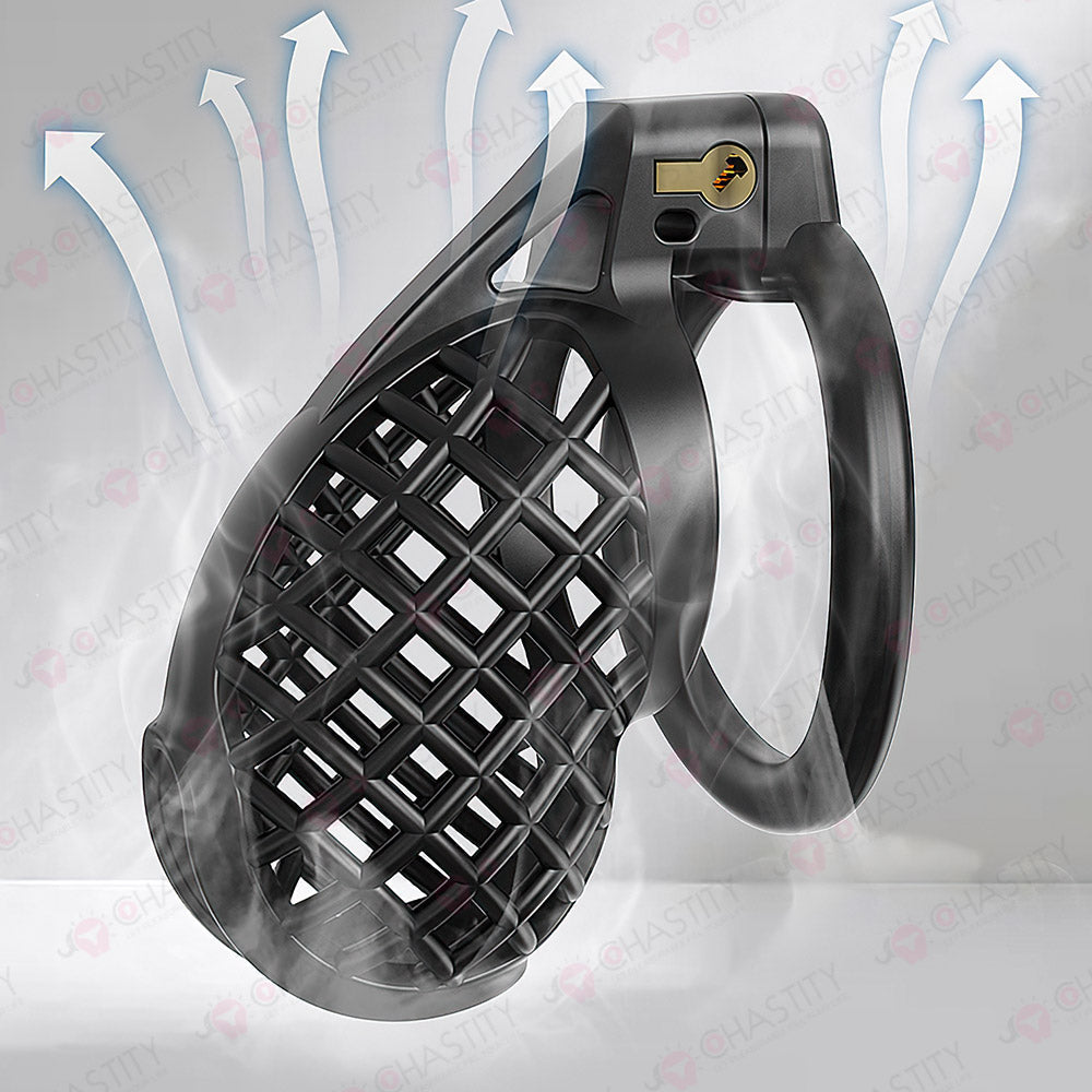 Plastic Spiderweb Cage For Chastity Twinks
