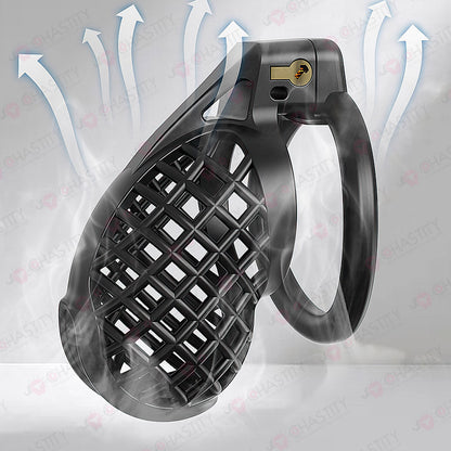 Plastic Spiderweb Cage For Chastity Twinks