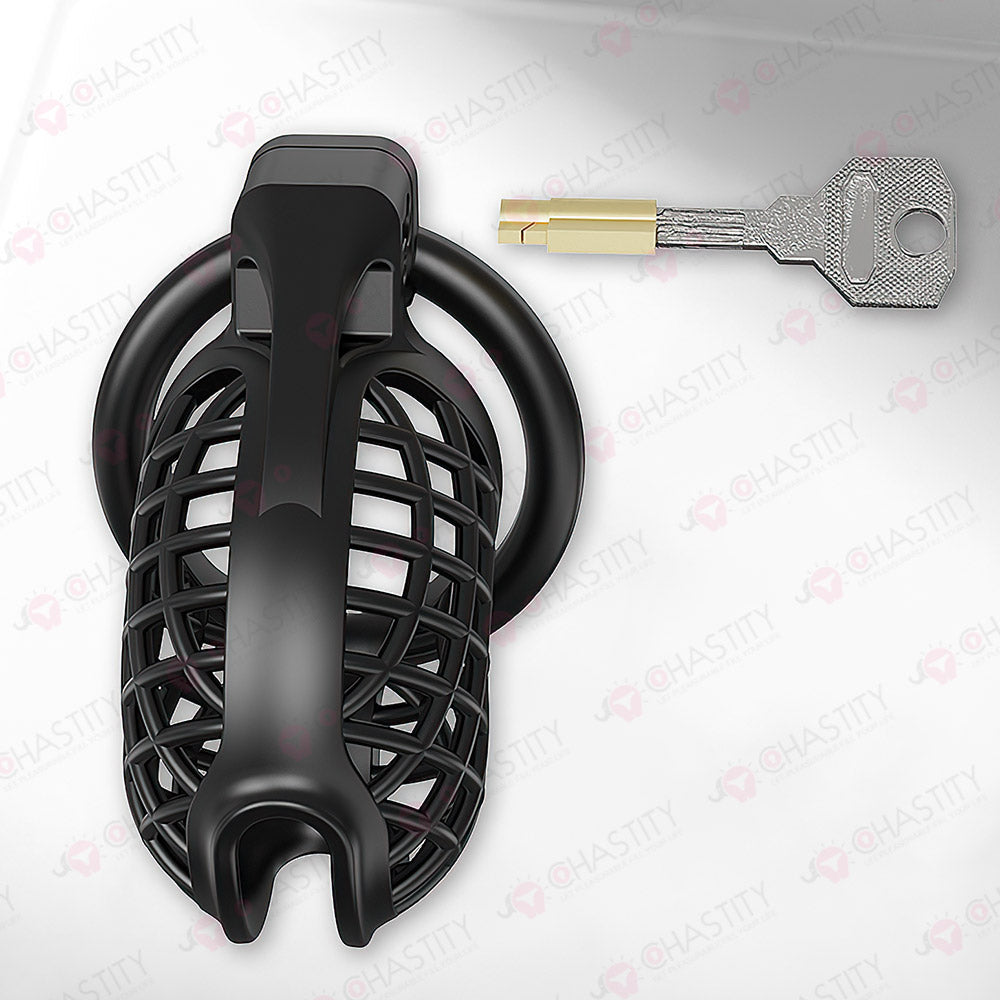 Plastic Spiderweb Cage For Chastity Twinks