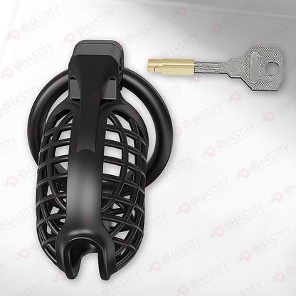 Plastic Spiderweb Cage For Chastity Twinks