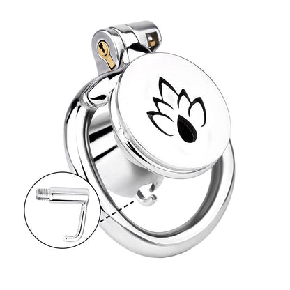 Inverted Prince Albert Piercing Chastity Lock