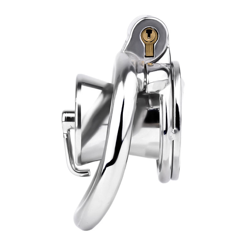 Inverted Prince Albert Piercing Chastity Lock