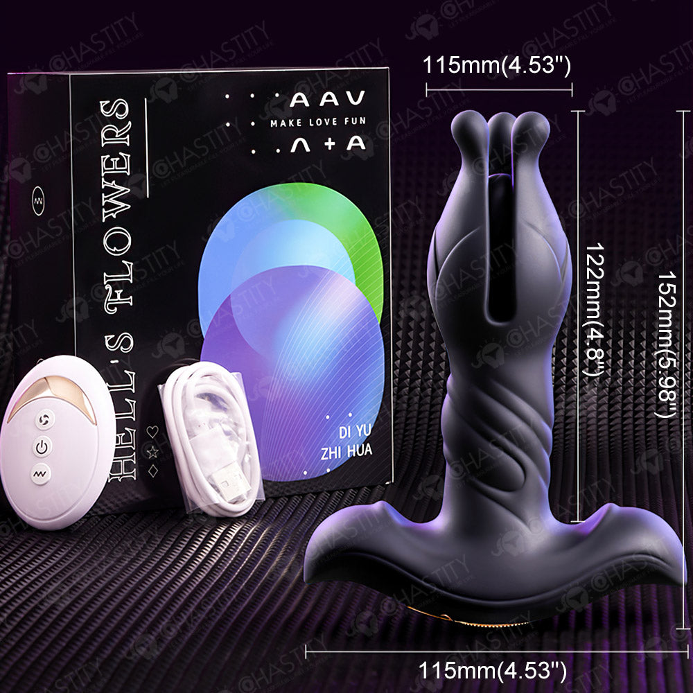 Remote Control Blooming Expandable Butt Plug