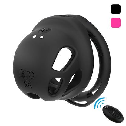 Remote-Controlled Vibrating Penis Cage