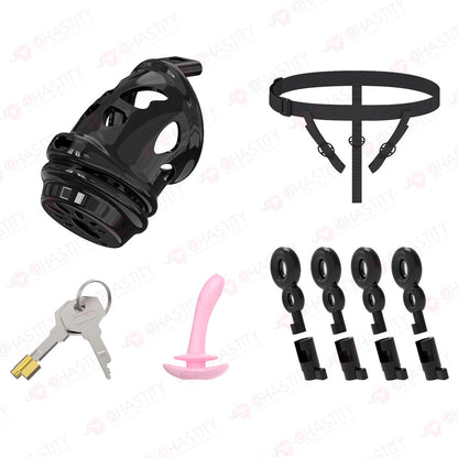 Removable Head Free-assembly Chastity Cage