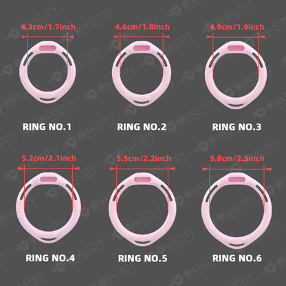 Removable Inverted Flat Chastity Cage