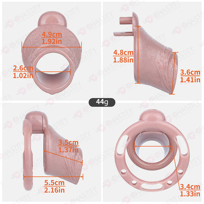 Resin Sexy Glans Exposed Chastity Cage