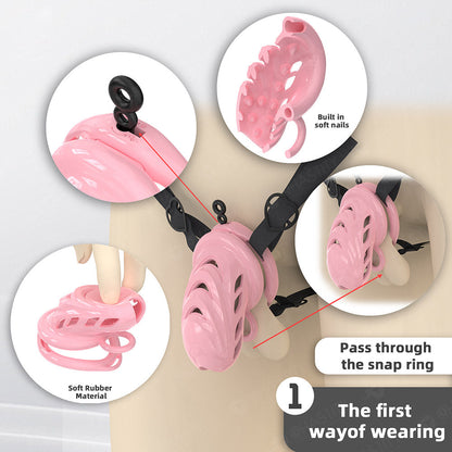 Rubber Cock Cage With Soft Nails Inside