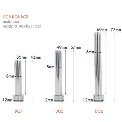 Multi-Use Metal Flat Chastity Cage with Fake Pussy and Catheter and PU Belt