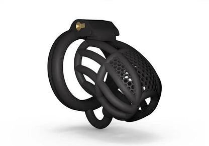 Resin Chastity Cage with 4 Penis Rings