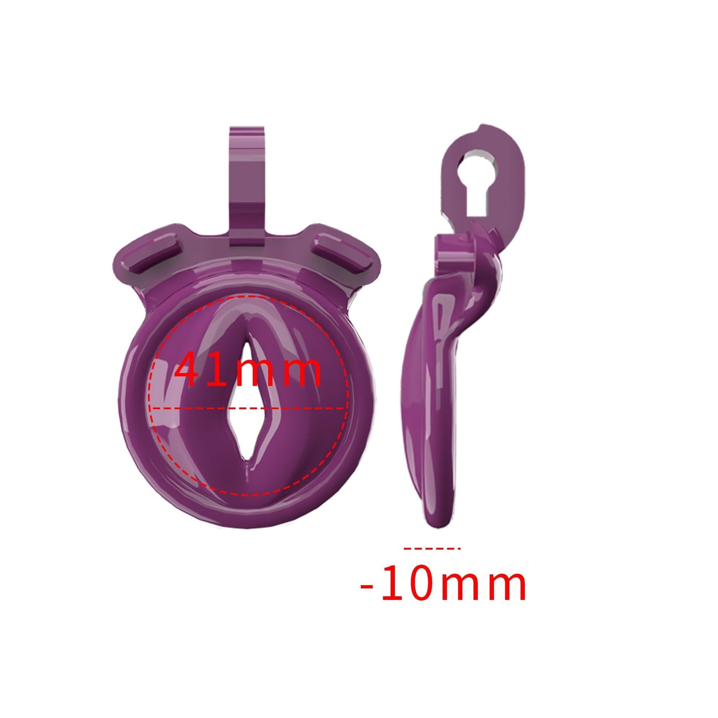Ultra Small Negative Chastity Cage with 5 Size Rings