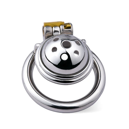 Small Compact Chastity Cage with Detachable Metal Catheter