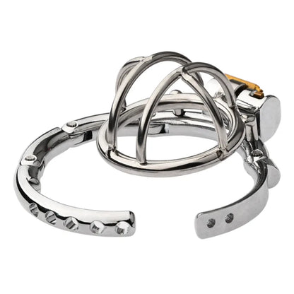 Adjustable Clasp Chastity Cage Metal Male Cock Cage Penis Ring BDSM Penis Bondage Erotic Adult Sex Toys for Men Breathable Lock