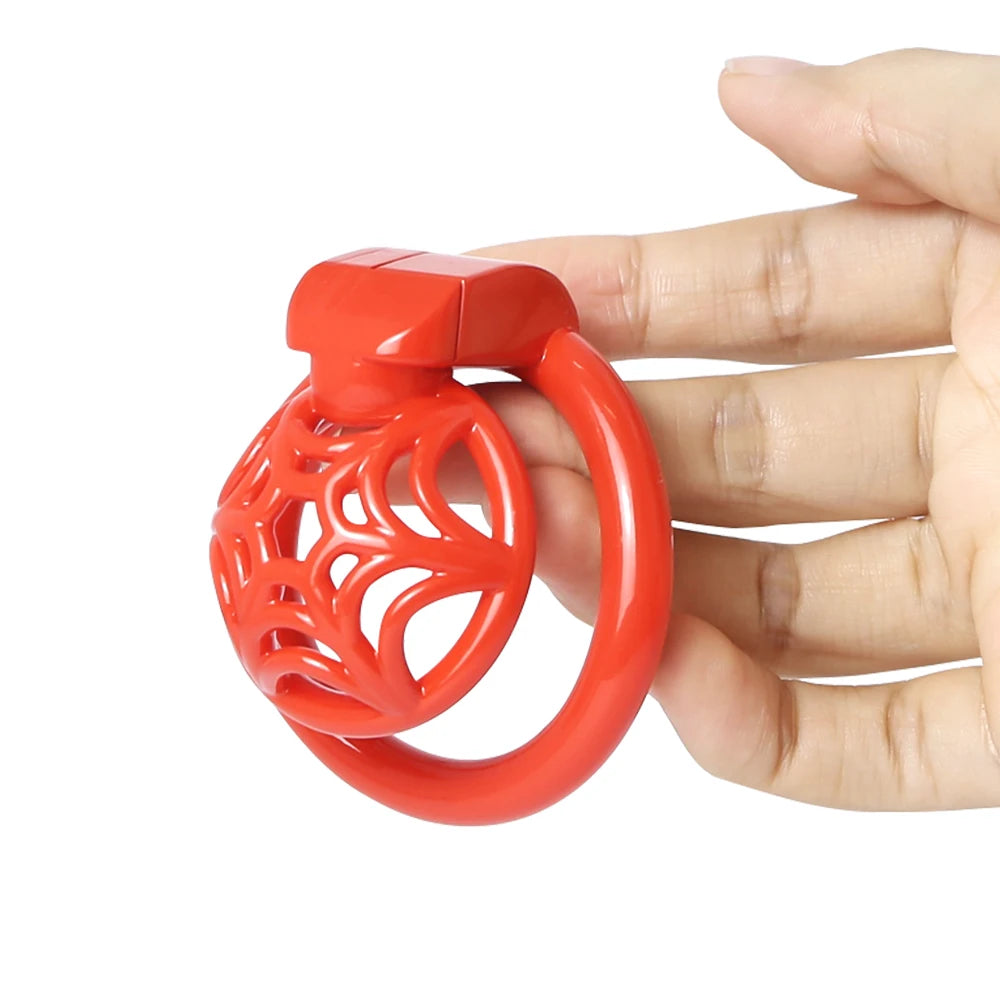 Small Lightweight Spidernet Chastity Cage