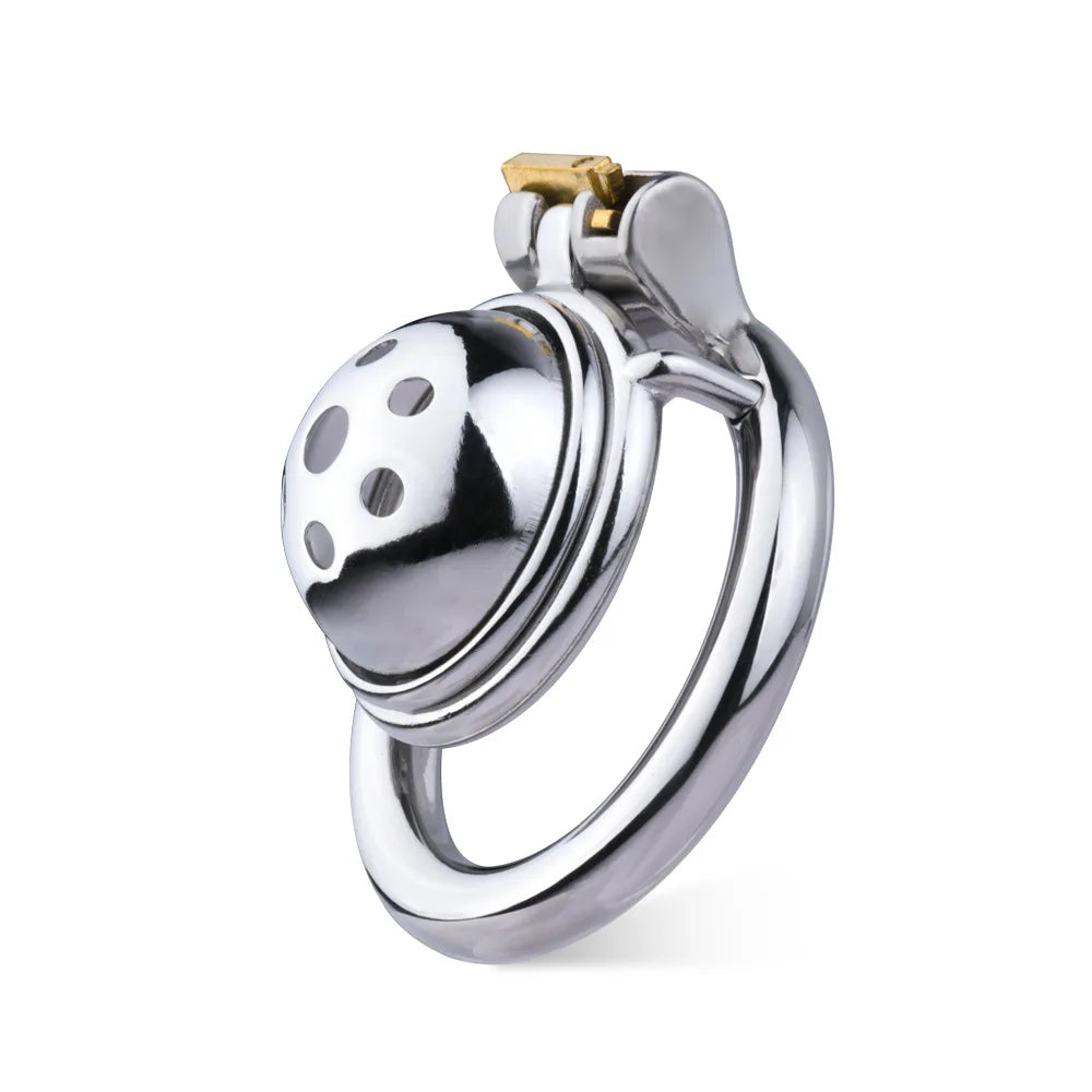 Small Compact Chastity Cage with Detachable Metal Catheter