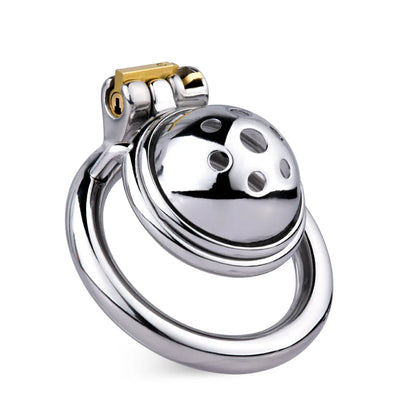 Small Compact Chastity Cage with Detachable Metal Catheter
