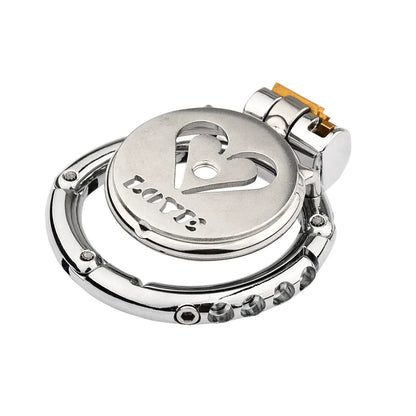 Adjustable Clasp Chastity Cage Metal Male Cock Cage Penis Ring BDSM Penis Bondage Erotic Adult Sex Toys for Men Breathable Lock