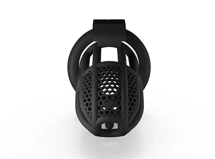 Resin Chastity Cage with 4 Penis Rings