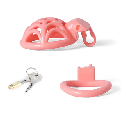 Small Lightweight Spidernet Chastity Cage