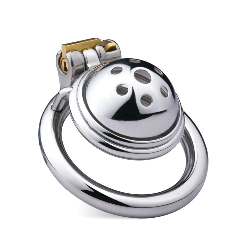 Small Compact Chastity Cage with Detachable Metal Catheter