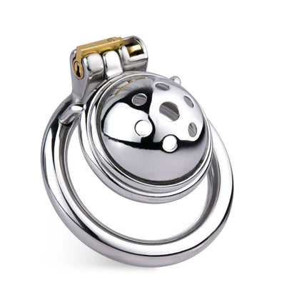 Small Compact Chastity Cage with Detachable Metal Catheter