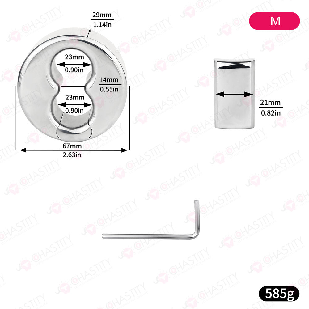 Scrotal Stretcher Weighted Ball Ring
