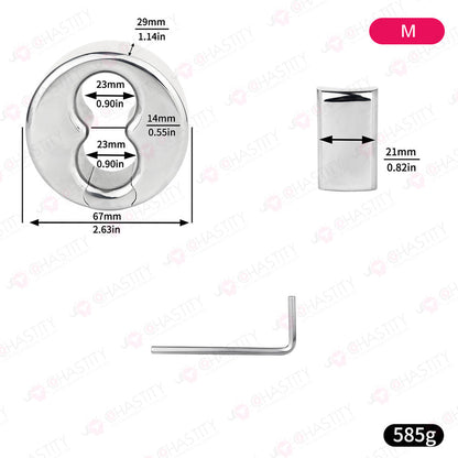 Scrotal Stretcher Weighted Ball Ring