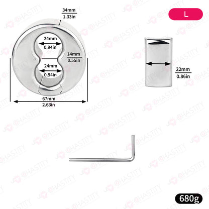 Scrotal Stretcher Weighted Ball Ring