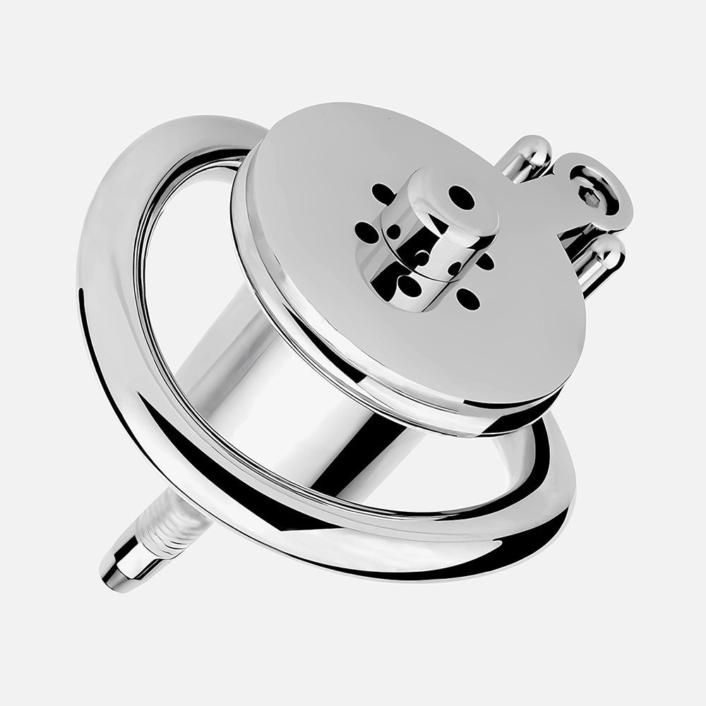 Small Chastity Cage with Inverted Cylinder & Silicone Catheter Tube